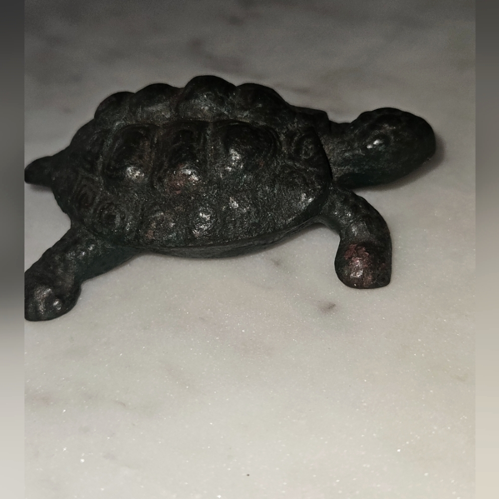 Iron Turtle Niagra Furnace Solid Beautiful! Beach Nautical Home Decor Vintage! - Picture 2 of 5